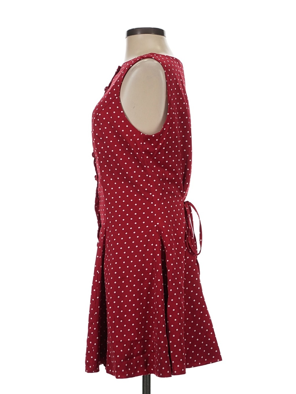 Commense Polka-Dot Sleeveless Tie-Back Dress - Size XS - Picture 12 of 15
